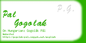 pal gogolak business card